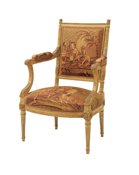 Une version du  modèle Fersen, fauteuil style Louis XVI de Taillardat