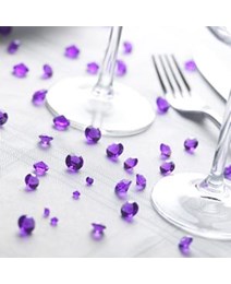 Décoration table de mariage : cristaux de diamant dénichés chez La Belle & le Barbu 